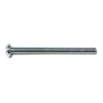 8-32 x 2" Slotted Round Head, Machine Screw, Zinc 