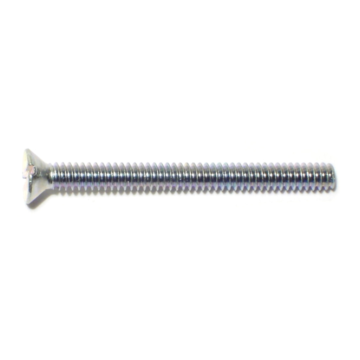 6-32 x 1-1/2" Slotted Flat Head, Machine Screw, Zinc 