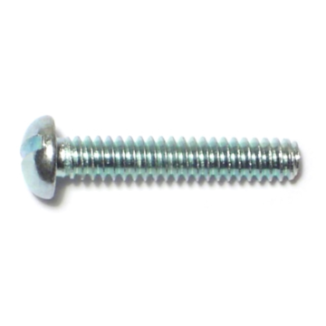 6-32 x 3/4" Slotted Round Head, Machine Screw, Zinc 