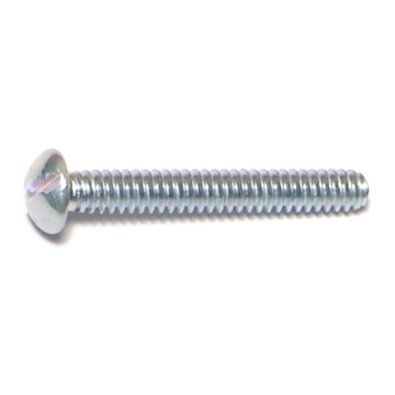 6-32 x 1" Slotted Round Head, Machine Screw, Zinc 