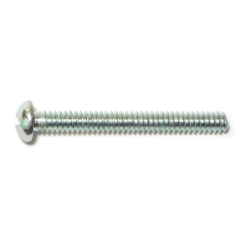 6-32 x 1-1/4" Slotted Round Head, Machine Screw, Zinc 