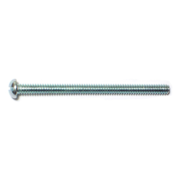 6-32 x 2" Slotted Round Head, Machine Screw, Zinc 