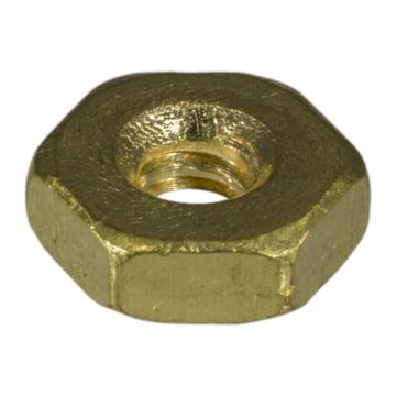 6-32 Hex Nut, Coarse Thread, Brass