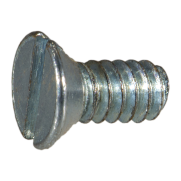 4-40 x 1/4" Slotted Flat Head, Machine Screw, Zinc 
