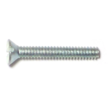 4-40 x 3/4" Slotted Flat Head, Machine Screw, Zinc 