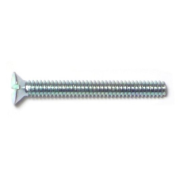 4-40 x 1" Slotted Flat Head, Machine Screw, Zinc 