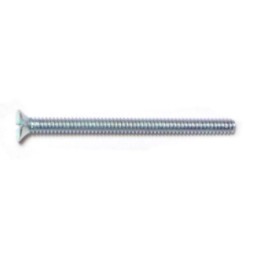 4-40 x 1-1/2" Slotted Flat Head, Machine Screw, Zinc 