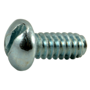 4-40 x 1/4" Slotted Round Head, Machine Screw, Zinc 