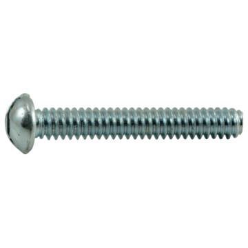 6-32 x 3/4" Slotted Round Head, Machine Screw, Zinc 