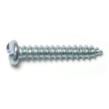 #8 x 1" Tamper Proof Pan Head, Sheet Metal Screw, Zinc 