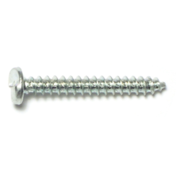 #8 x 1-1/4" Tamper Proof Pan Head, Sheet Metal Screw, Zinc 
