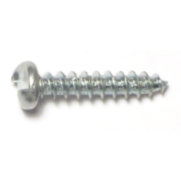 #10 x 1" Tamper Proof Pan Head, Sheet Metal Screw, Zinc 