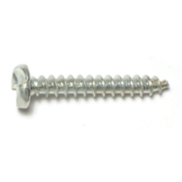 #10 x 1-1/4" Tamper Proof Pan Head, Sheet Metal Screw, Zinc 