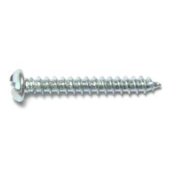 #10 x 1-1/2" Tamper Proof Pan Head, Sheet Metal Screw, Zinc 