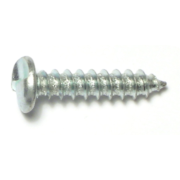 #12 x 1" Tamper Proof Pan Head, Sheet Metal Screw, Zinc 
