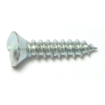 #8 x 3/4" Tamper Proof Oval Head, Sheet Metal Screw, Zinc 