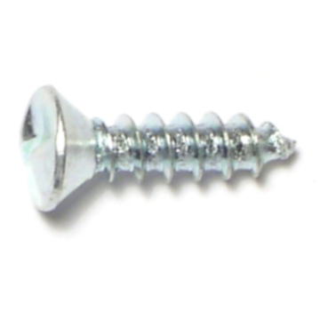 #10 x 3/4" Tamper Proof Oval Head, Sheet Metal Screw, Zinc 
