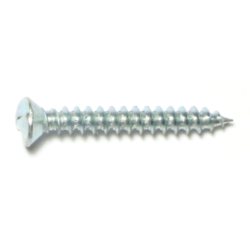 #10 x 1-1/2" Tamper Proof Oval Head, Sheet Metal Screw, Zinc 