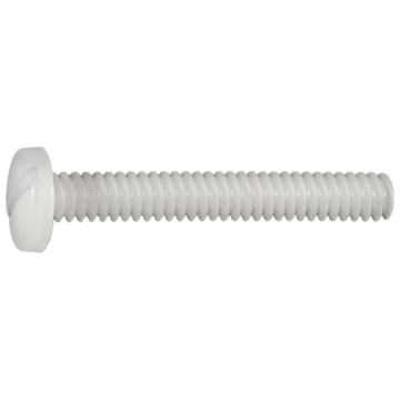 6-32 x 1" Phillips Pan Head, Machine Screw, Nylon 