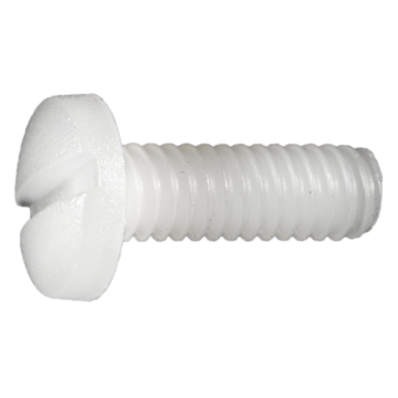 8-32 x 1/2" Phillips Pan Head, Machine Screw, Nylon 