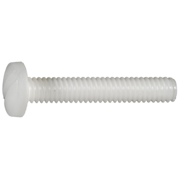 8-32 x 1" Phillips Pan Head, Machine Screw, Nylon 