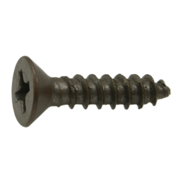 #6 x 5/8" Phillips Flat Head, Sheet Metal Screw, Zinc, Copper 