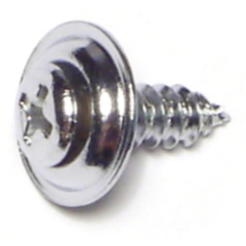 #8 x 5/8" Phillips Oval Head, Trim Head Screw, Chrometint