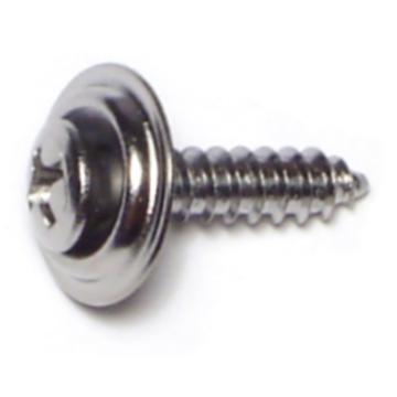 #8 x 3/4" Phillips Oval Head, Trim Head Screw, Chrometint