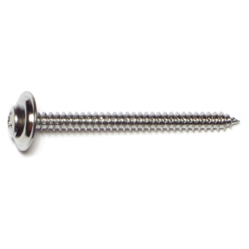 #8 x 2" Phillips Oval Head, Trim Head Screw, Chrometint