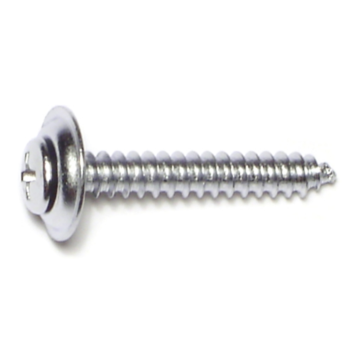 #10 x 1-1/4" Phillips Oval Head, Trim Head Screw, Chrometint