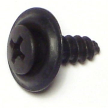 #10 x 5/8" Phillips Oval Head, Automotive Trim Screw, Black