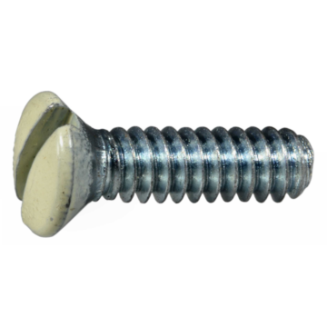 Switch Plate Screw (Ivory) 6-32 x 1/2 in.