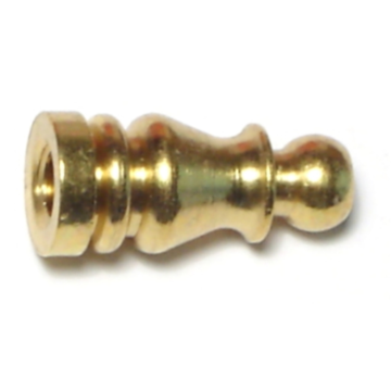 Midwest Fastener Brass Finial, 1/4 F x 1"