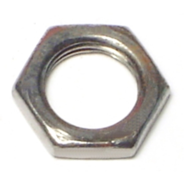 9/16" Steel Lock Nut Coarse Thread, Zinc   