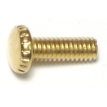 Midwest Fastener Knurled Scr BrPl, 8-32 x 1/2