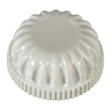 Midwest Fastener Rosette Cap Wht, 1/8 PT