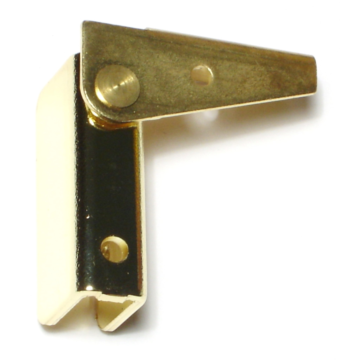 Midwest Fastener Glass Door Hinge, Brass