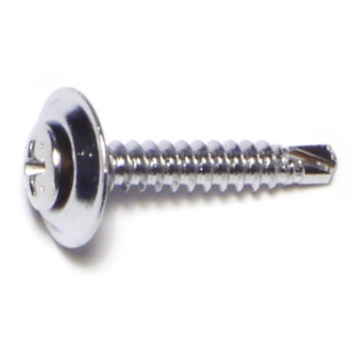 #8 x 1" Phillips Oval Head, Trim Head Screw, Chrometint