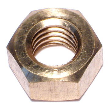 7/16"-14 Hex Nut, Coarse Thread, Brass