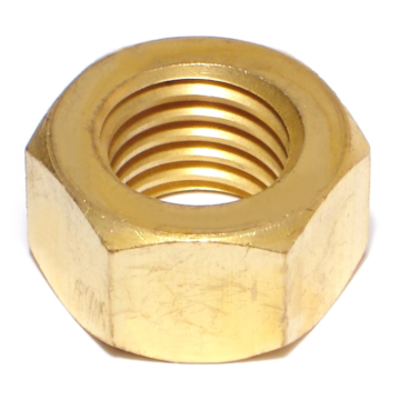 3/4"-10 Hex Nut, Coarse Thread, Brass