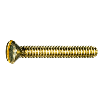 Switch Plate Screw (Brass) 6-32 x 1 in.