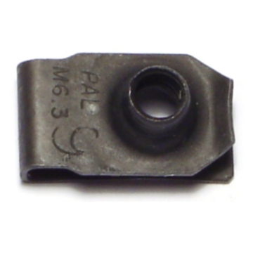 Extruded U Nut (Black Phosphate - Long) 6.3 mm in.