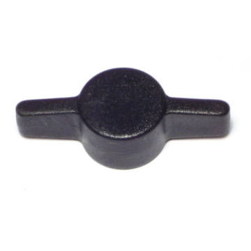 Midwest Fastener Tee Thumb Knob, 3/8 Black