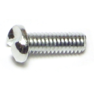 8-32 x 1/2" One Way Round Head, Machine Screw, Zinc 