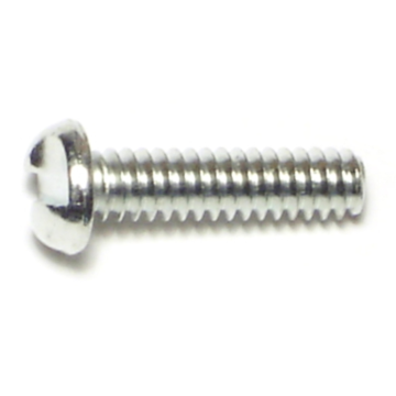 10-24 x 3/4" One Way Round Head, Machine Screw, Zinc 