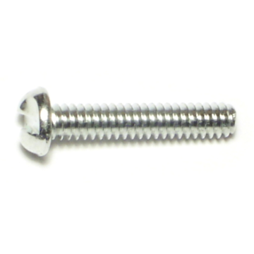 10-24 x 1" One Way Round Head, Machine Screw, Zinc 