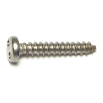#8 x 1" Security Head, Sheet Metal Screw, Stainless Steel 