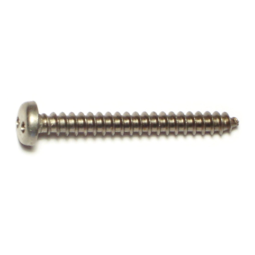 #8 x 1-1/2" Security Head, Sheet Metal Screw, Stainless Steel 