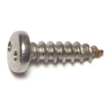 #10 x 3/4" Security Head, Sheet Metal Screw, Stainless Steel 