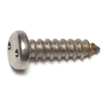 #14 x 1" Security Head, Sheet Metal Screw, Stainless Steel 